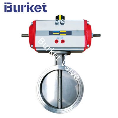 Cina XinYi Pneumatic Stainless steel seat wafer connection Hard seal butterfly valve pemasok