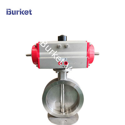 Cina XYPSB50 PN16 PN16 Stainless steel body Corrosion-resistant fluorine lined pneumatic wafer flange butterfly valve pemasok