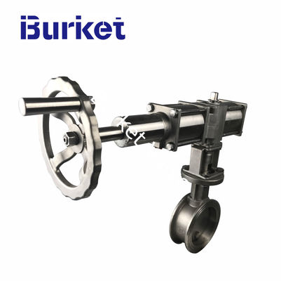 Chinese factory 2-12in in stock Cast iron Pneumatic PTFE Seal wafer butterfly valve pemasok