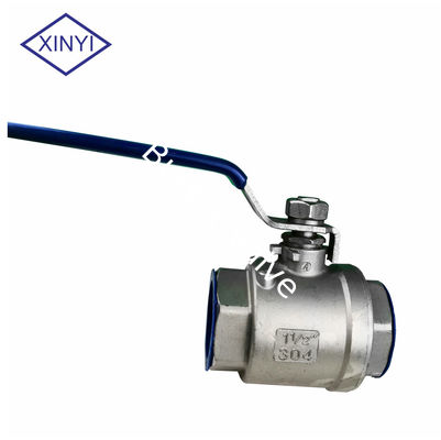 Manual Stainless Steel Threaded type 304 316 1/4-4 Inch 2PC Ball Valve pemasok
