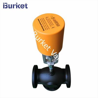 Three way Flange type Electric Control Valve for Heat Oil Transfer Heat water pemasok