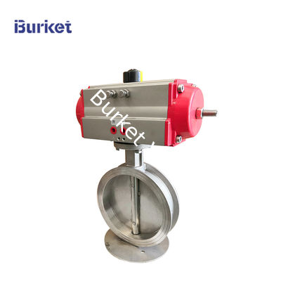 XYPSB50 PN16 PN16 Stainless steel body Corrosion-resistant fluorine lined pneumatic wafer flange butterfly valve pemasok