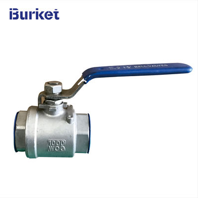 ss304 body PN10/16 2PC Manual Ball Valve For Water and Gas  dyeing machine pemasok