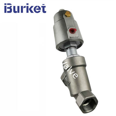 DN40 PN16/20 Stainless Steel Thread Angle Seat Valve with SS304/Plastic pneumatic cylinder pemasok